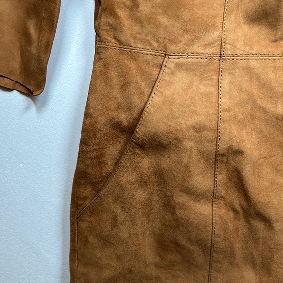 H&M 100% real suede 3/4 sleeved midi dress EUR 32 - Picture 5 of 6